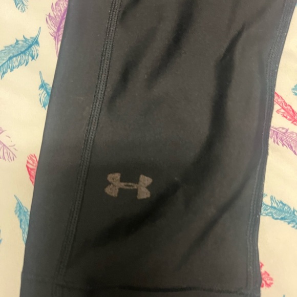 🌸Under Armour Black Leggings 3/4 - Picture 2 of 5